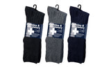 Calcetines de vestir para diabéticos para hombre, 2 pares