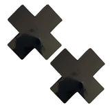 Dom Squad Black Wet Vinyl  X Factor Nipple Cover Pasties