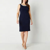 Jacket Dress Navy/White - Maya Brooke