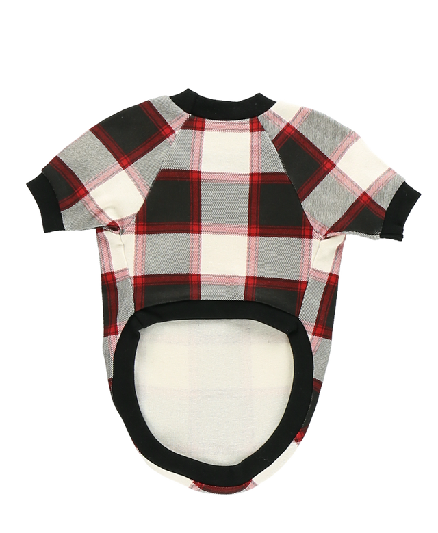 Camisa de cuadros escoceses para perro