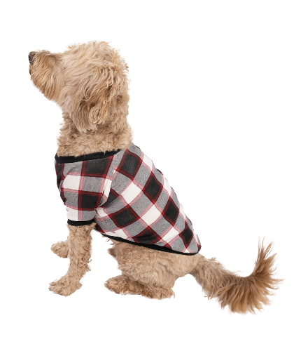 Camisa de cuadros escoceses para perro