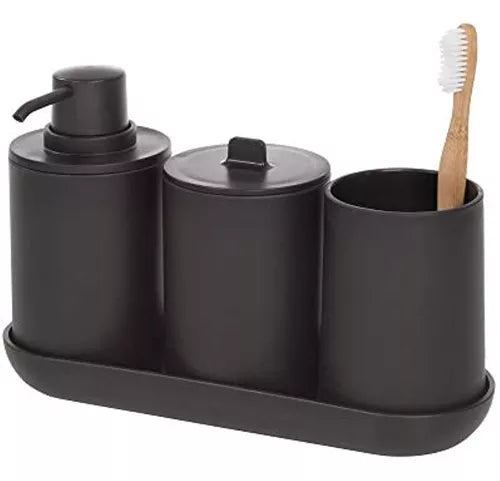 Cade Soporte para Cepillos de Dientes Negro