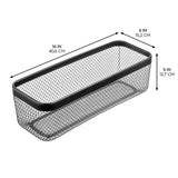 Cesta de 16 x 6 x 5 Negro Mate