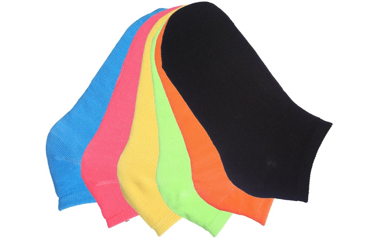 Paquete de 3 calcetines tobilleros de algodón lisos y lindos