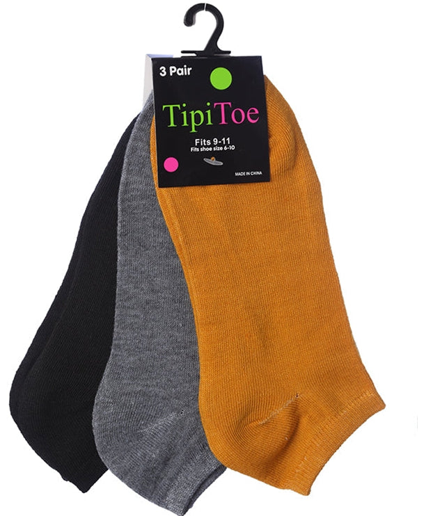 Forros para pies de hombre - Paquete de 3 pares