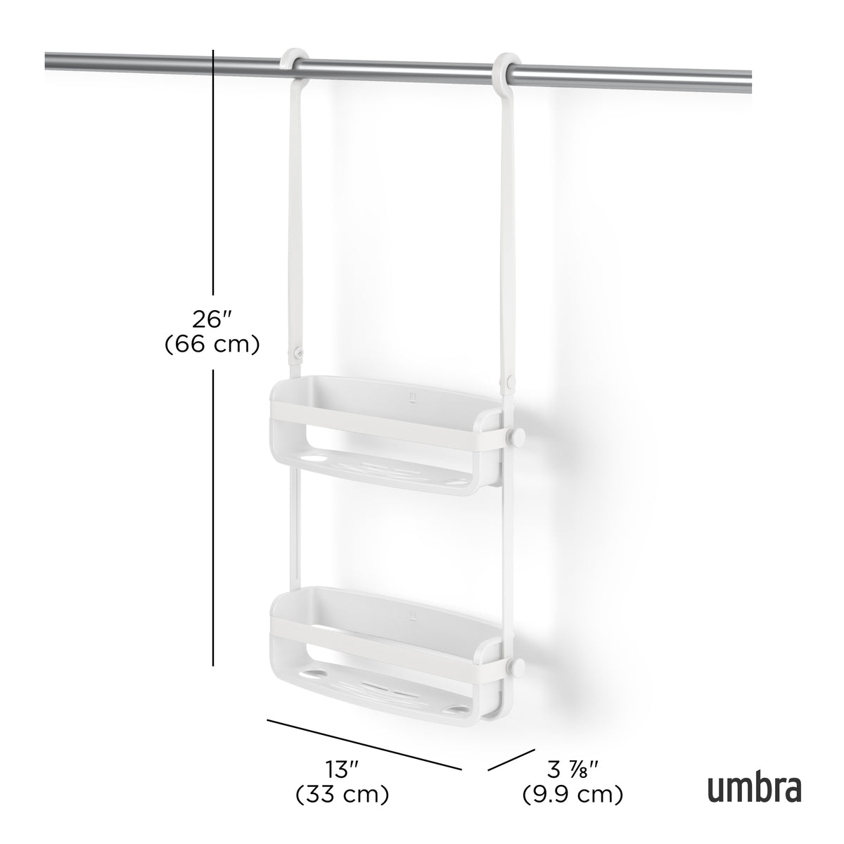 Organizador de ducha Flex blanco