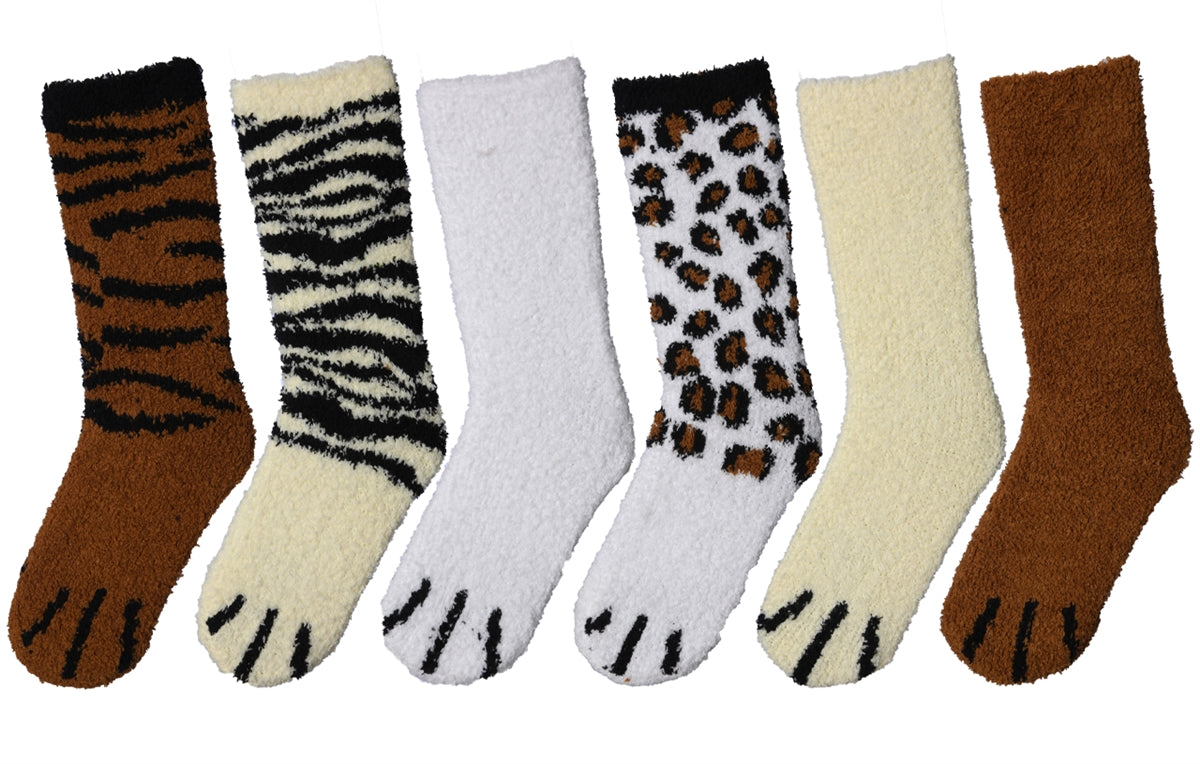 Calcetines de tripulación antideslizantes difusos de color liso