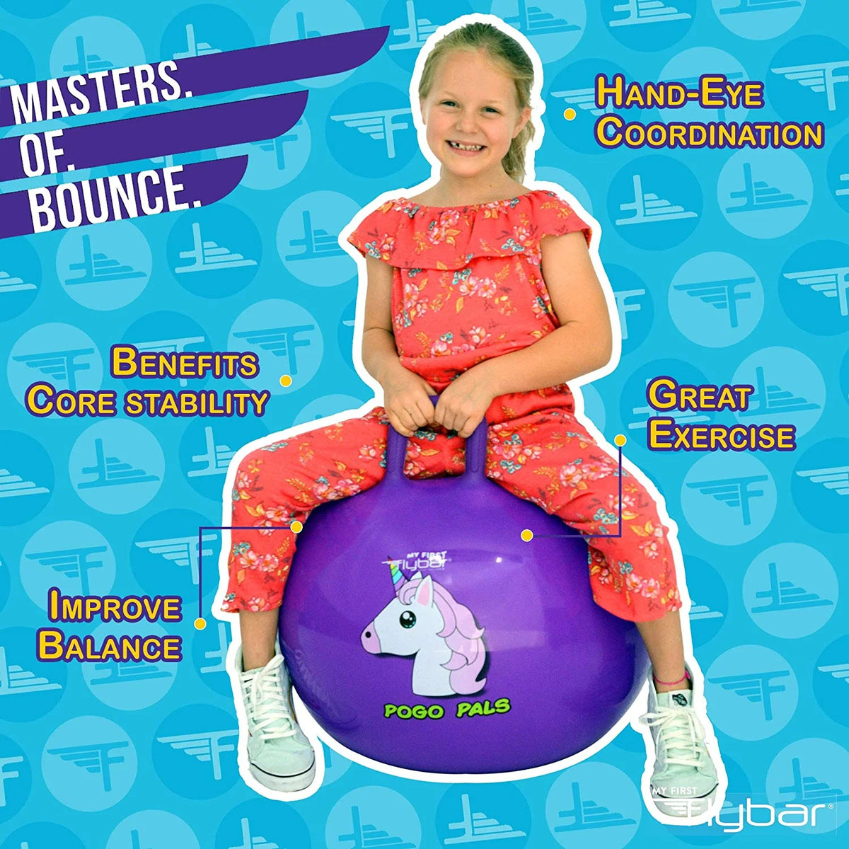 Pelota saltarina de unicornio Pogo Pals