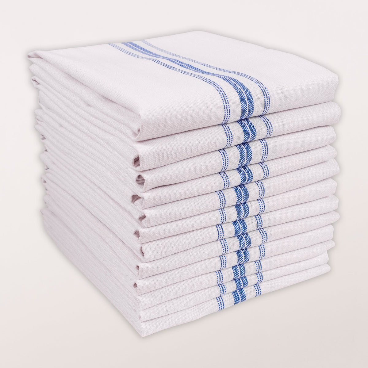 Juego de 2 agarraderas de chambray Strada - 20,32 cm x 20,32 cm - Azul