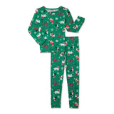Pijama de 2 piezas para niño - Verde Navidad