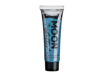 Gel de purpurina fina holográfica, 12ml azul