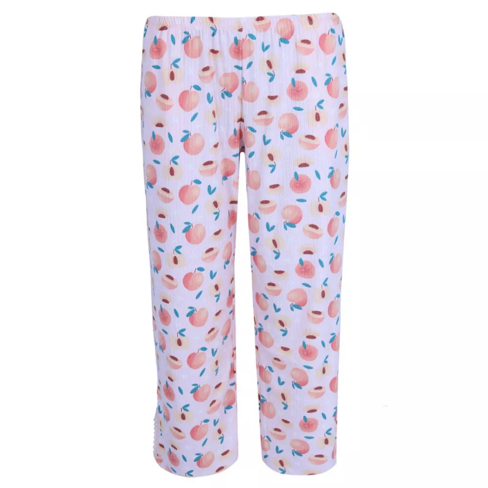 Conjunto de Pijama Acanalado Siesta Rosa