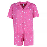 Conjunto corto de muesca rosa intenso