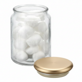 Gracie Glass Jar 700 ML Clear/Soft Brass