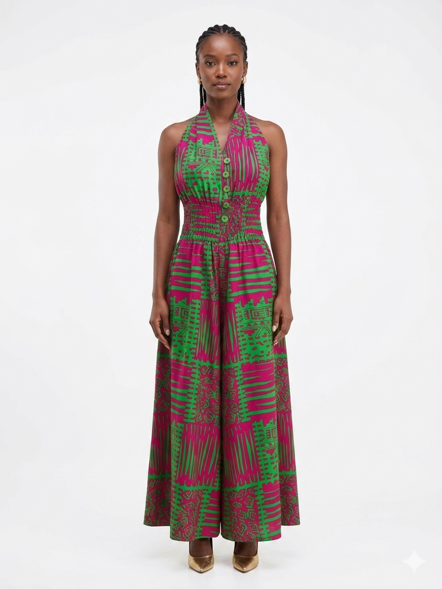 Mono estampado multicolor verde - Etnia Negra