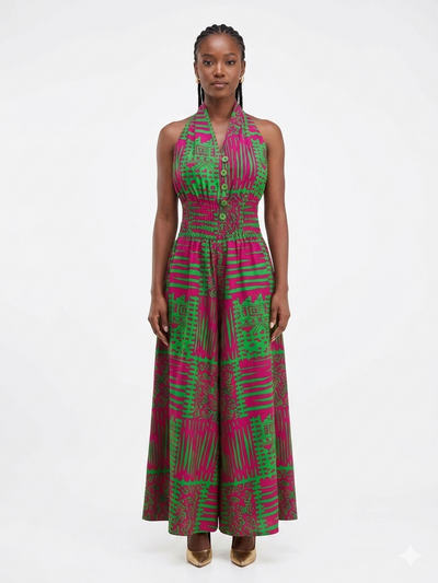 Mono estampado multicolor verde - Etnia Negra