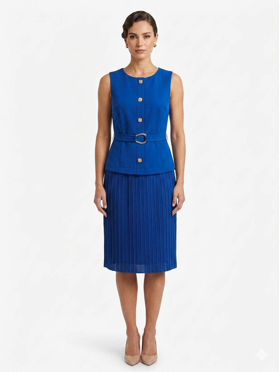 Mangas de vestido azules - Shelby & Palmer