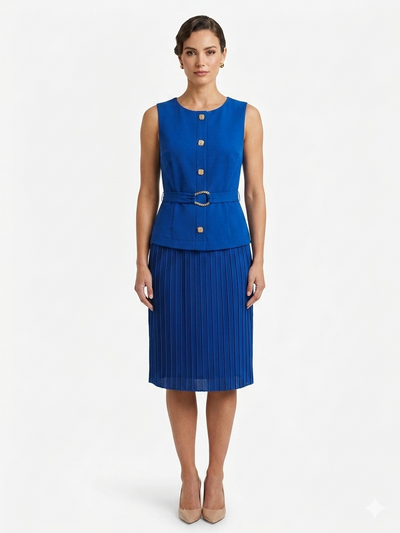 Mangas de vestido azules - Shelby & Palmer