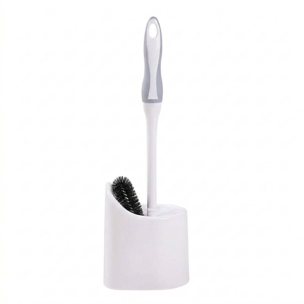 Toilet Brush with Caddy White