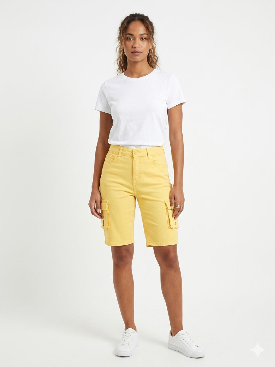 Bermudas H-Stretch Amarillas