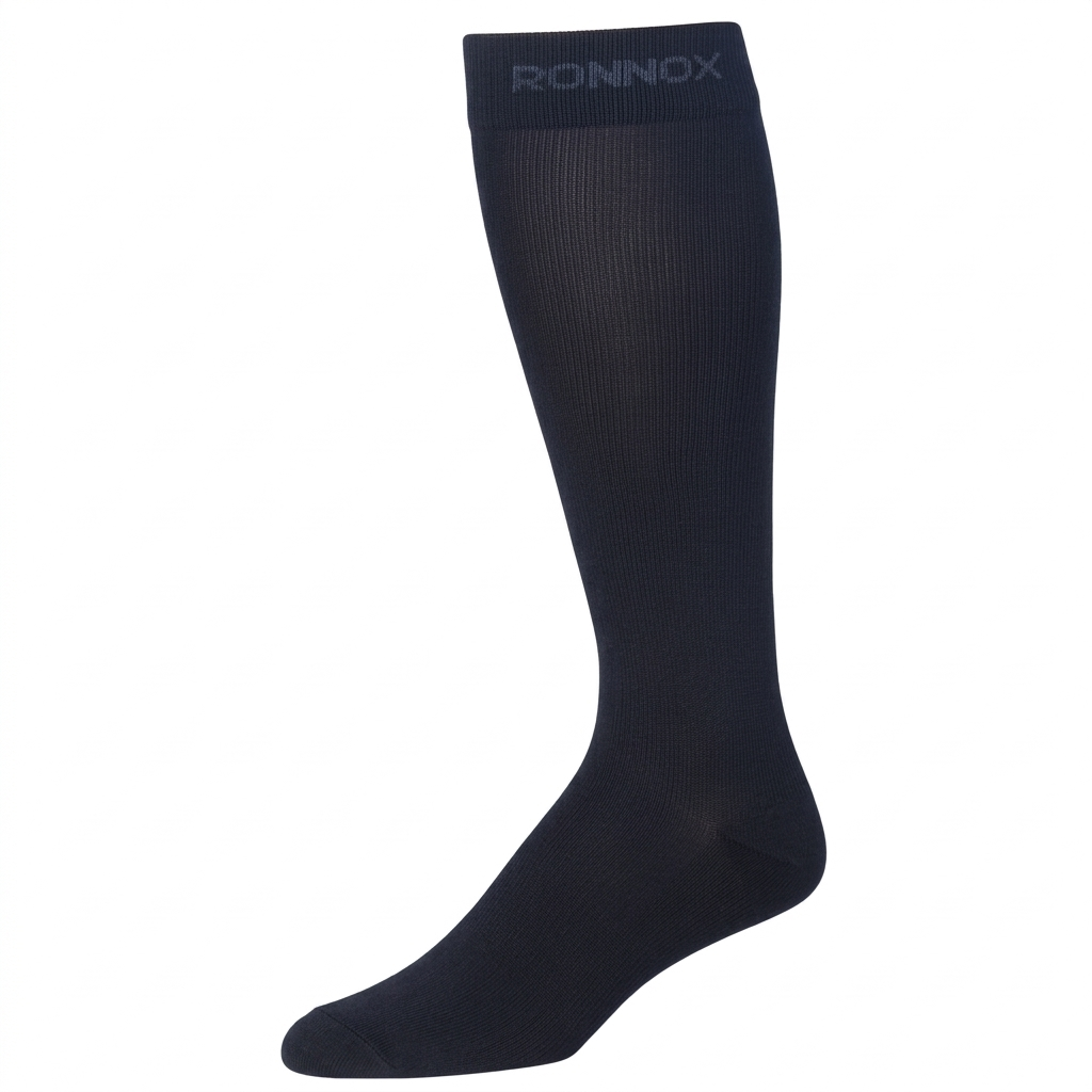 1 pair of black Unisex compression socks