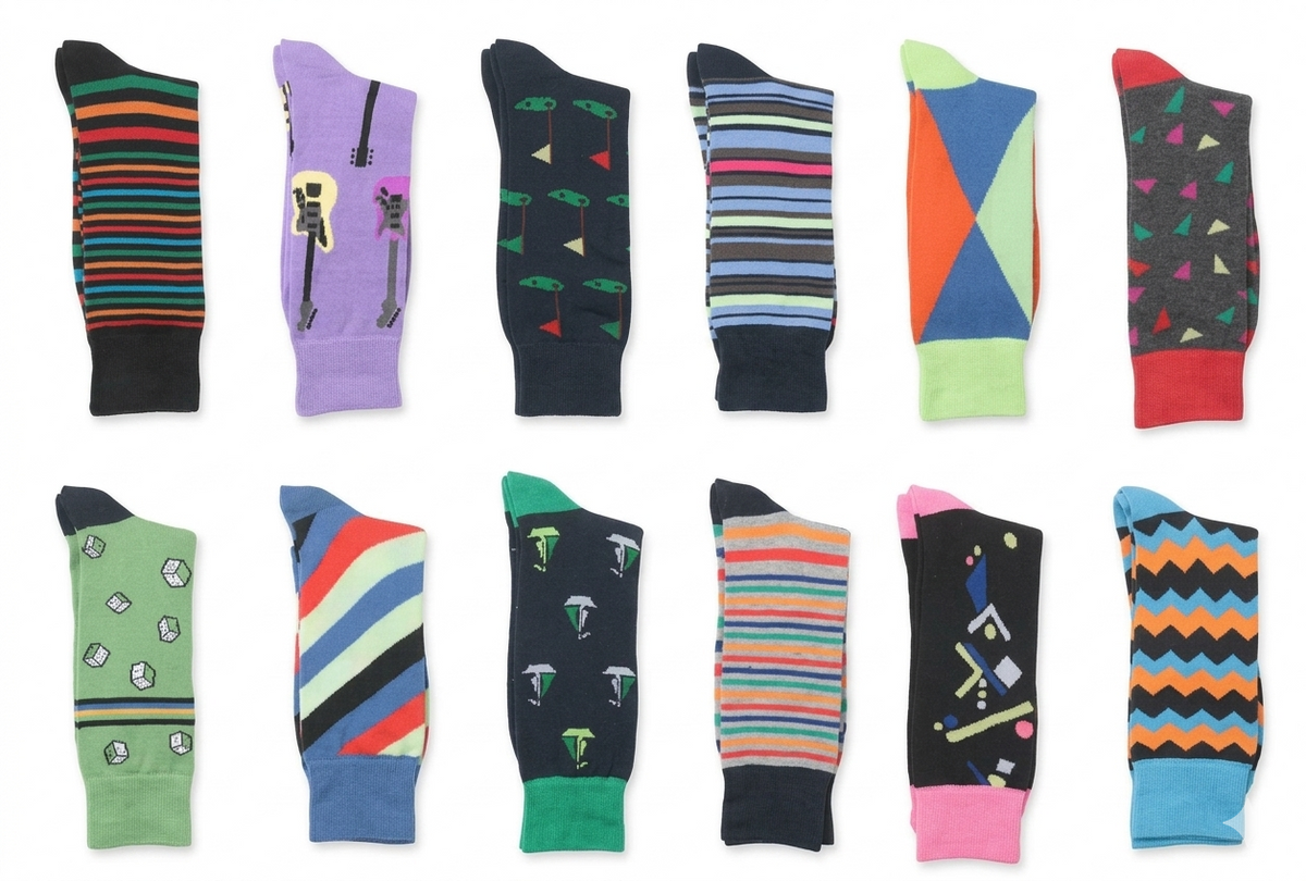 Calcetines de vestir para hombre individuales