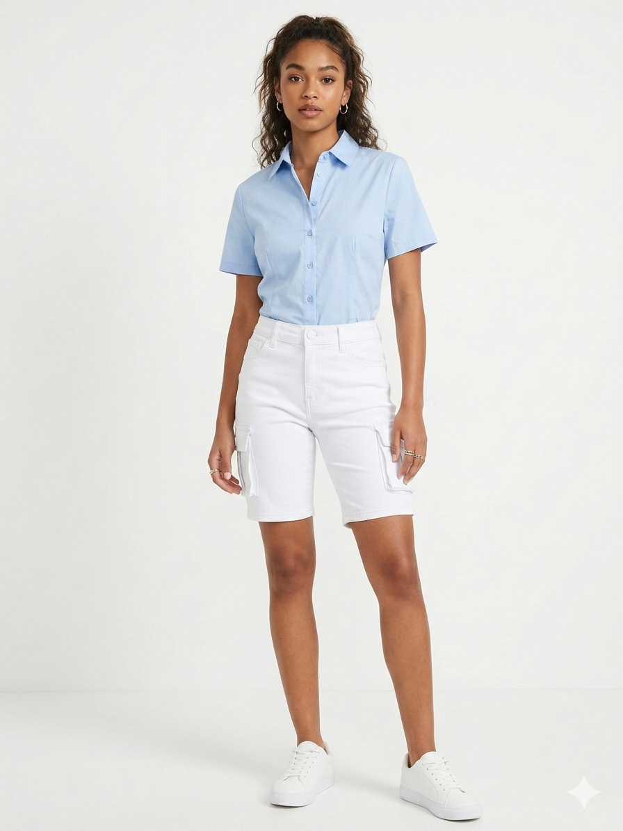 Bermudas H-Stretch Blancas
