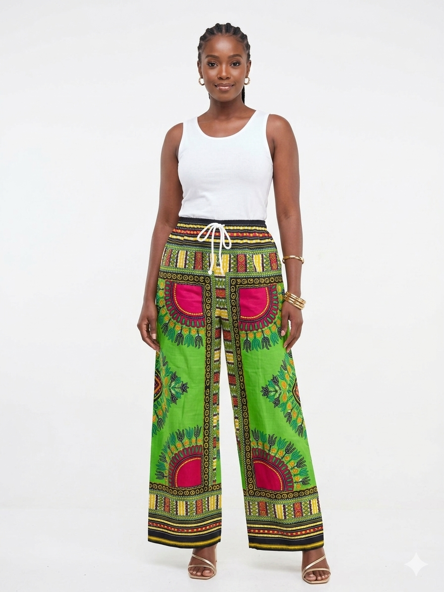 Pantalón con estampado dashiki Apple-Pant - Etnia Negra