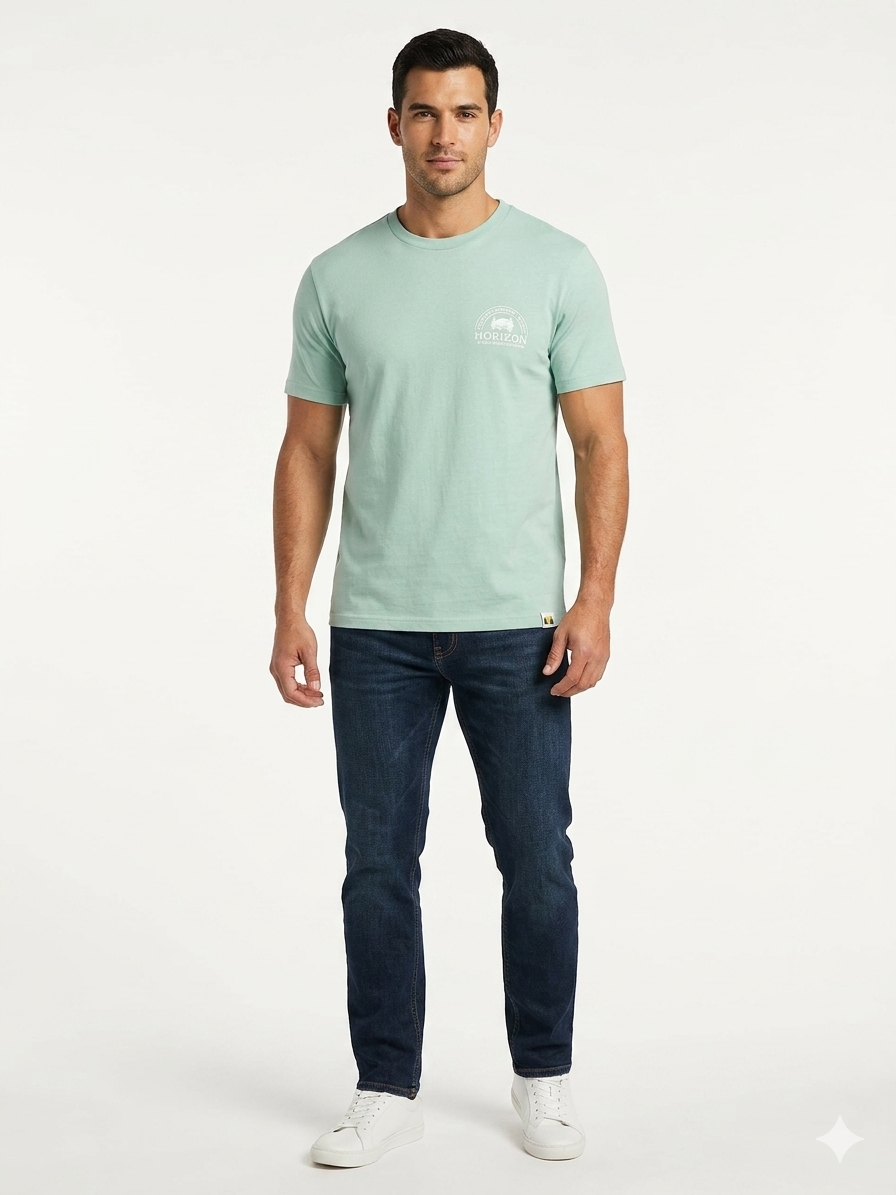 Camiseta gráfica de aventura Mist Heather