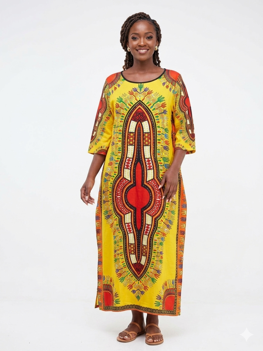 Vestido buzo mixto dashiki