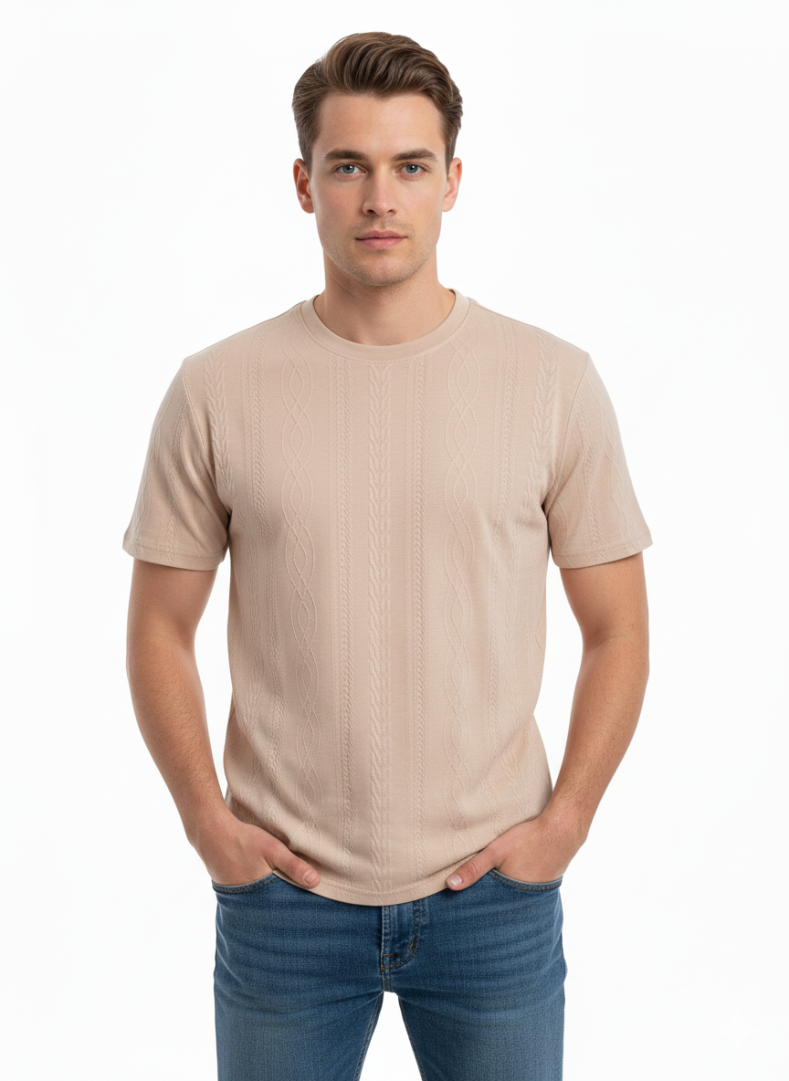 Camiseta para hombre - Beige - Just Blu