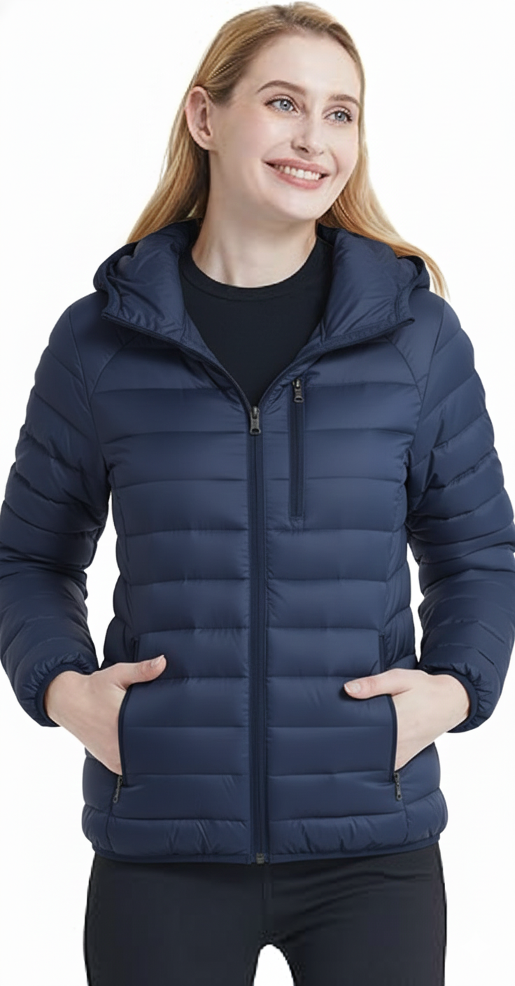 Plumífero acolchado con forro polar Butter Fleece Marino