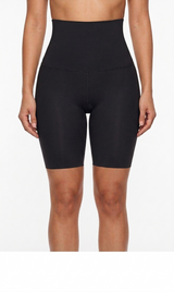 Scuba High - Waist Thigh W/ Layer Black-Mocha