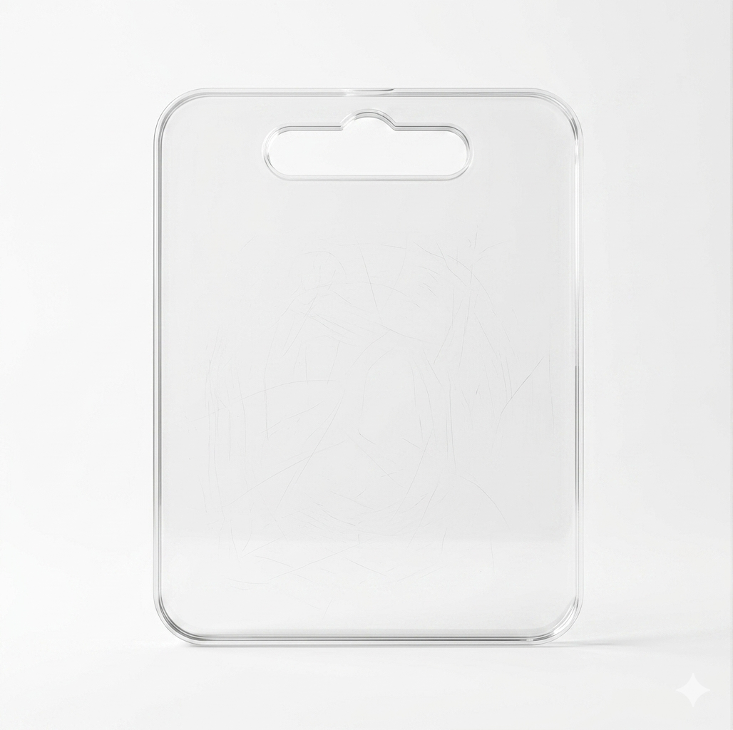 Tabla de cortar transparente de 32x22x1