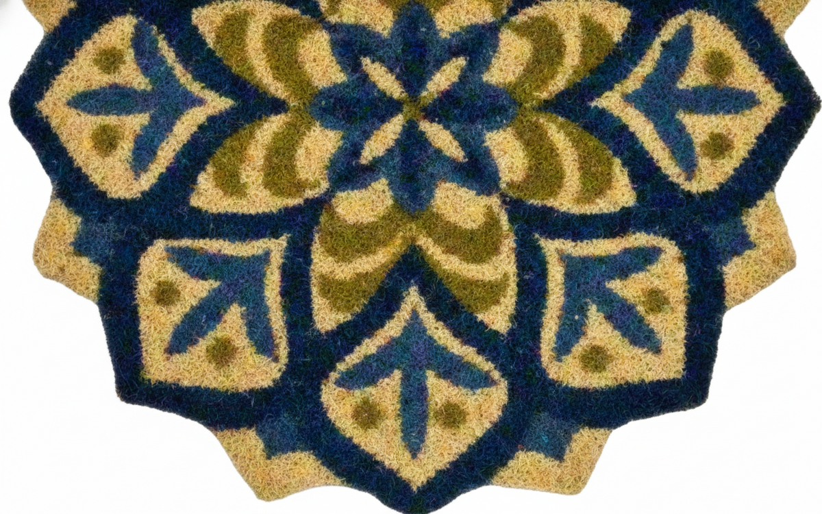 Mat Printed Coir 18x28 Mandala