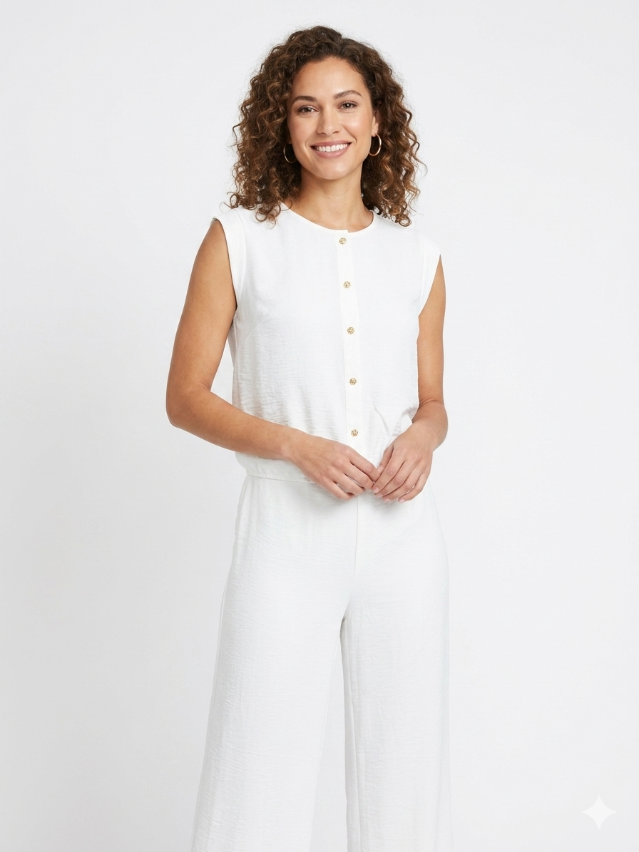 Conjunto de manga Dolman color marfil