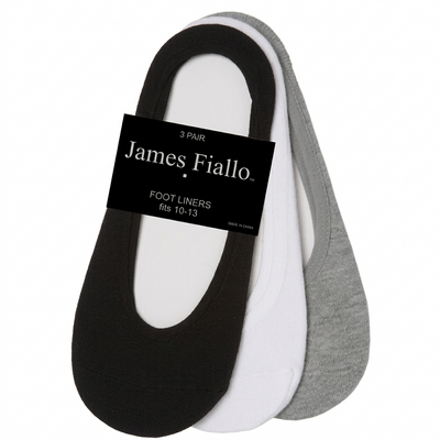 Forros para pies de hombre - Paquete de 3 pares