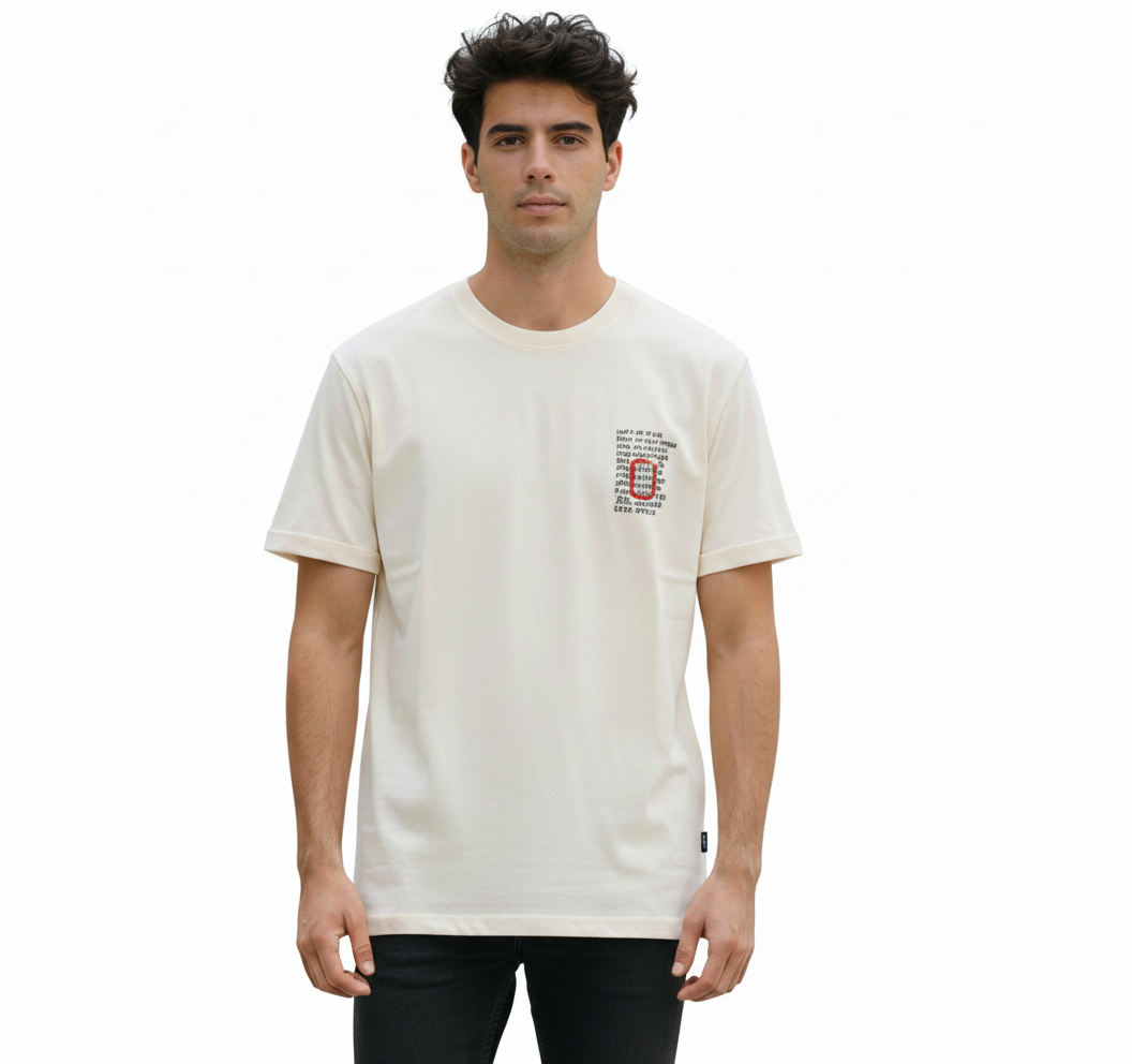 T-Shirt Men Off White  - Just Blu