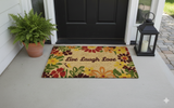 Mat Printed Coir 18x28 Live Love Laugh
