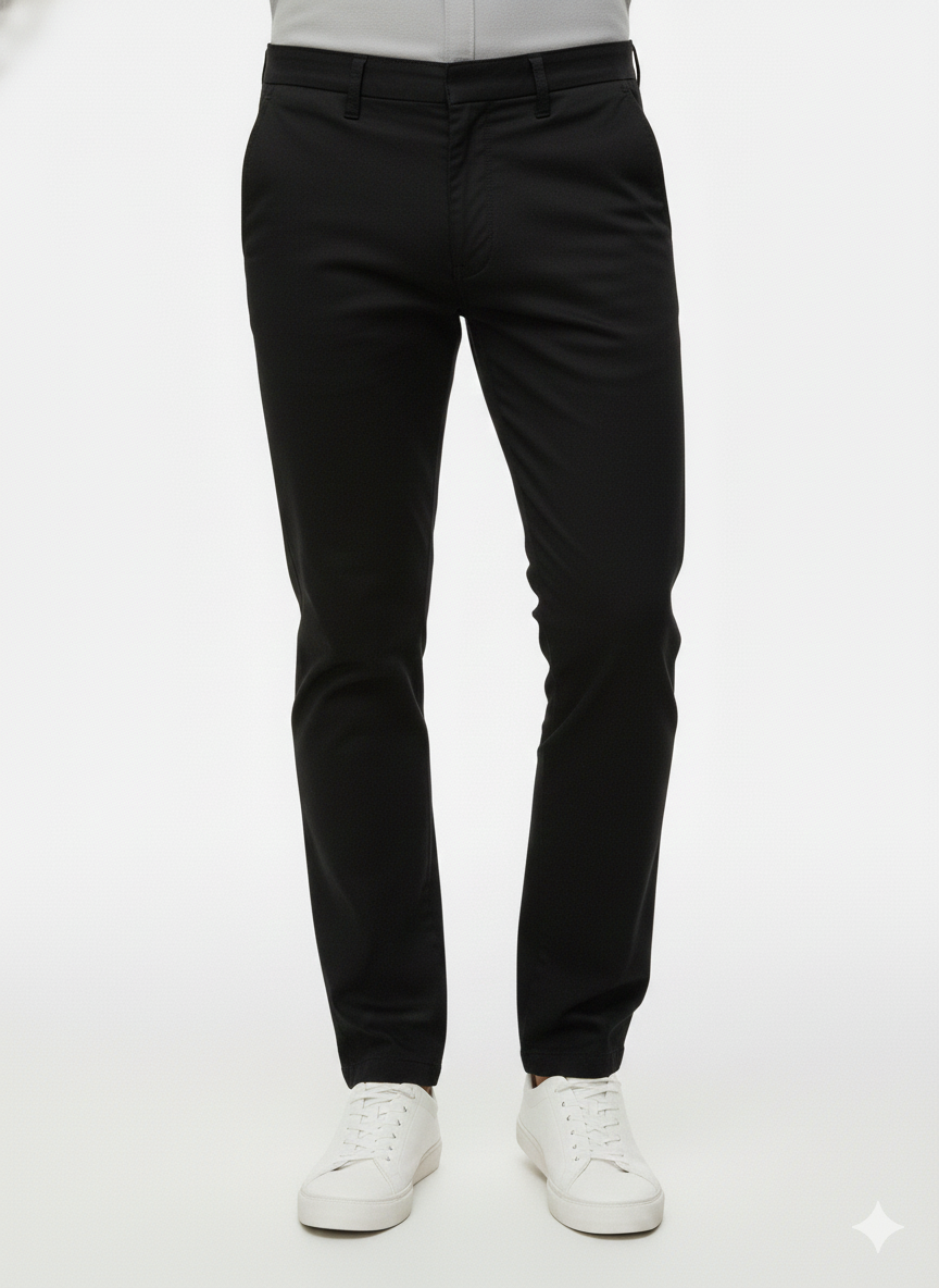 Pantalones de hombre con bolsillos negros