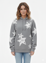 Sudadera con capucha Star Puff Gris