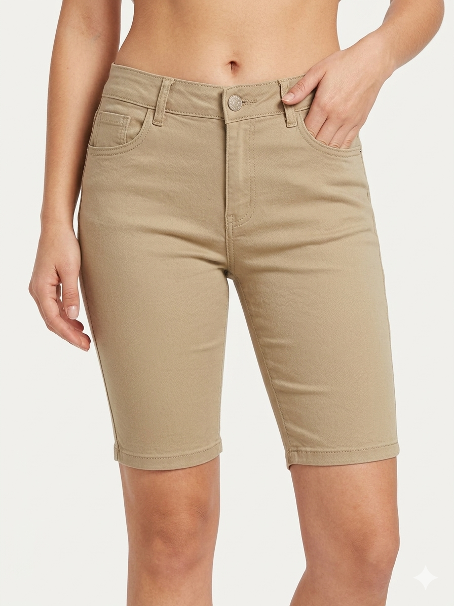 Pantalón Corto H-Stretch color caqui