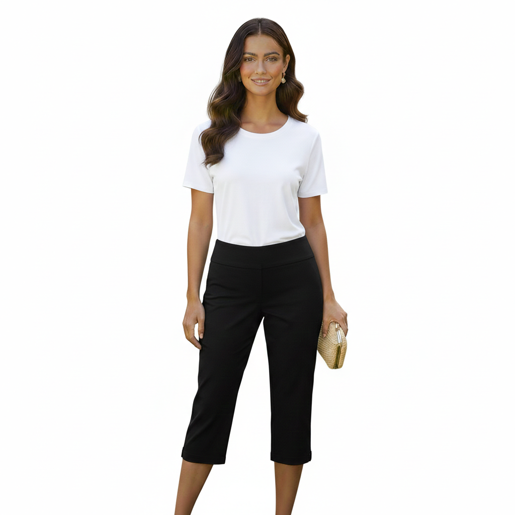 Pantalón Capri Negro - Ruby Rd