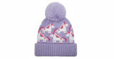 GORRO UNICORNIO CON PUÑO PARA NIÑAS PEQUEÑAS, MORADO