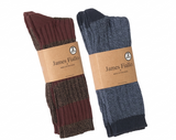 Calcetines de vestir acanalados para hombre, 2 pares