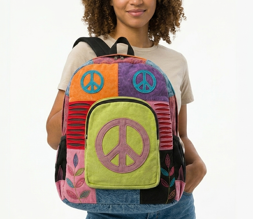 Bolso Calavera Hippie - Etnia Negra