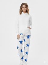 Star Puff Wide Leg Pants Ivory