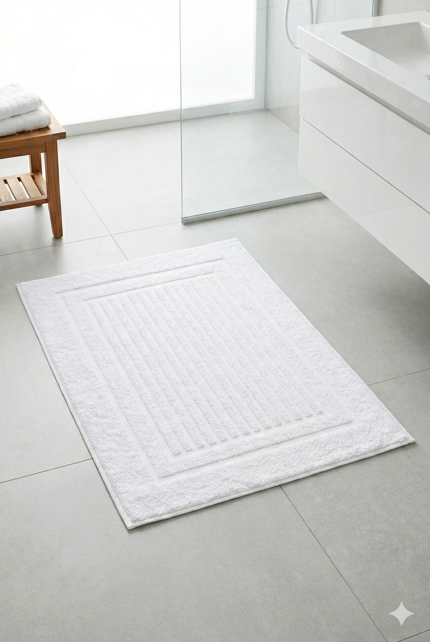Alfombra de Baño Hosp 22x34 Blanco