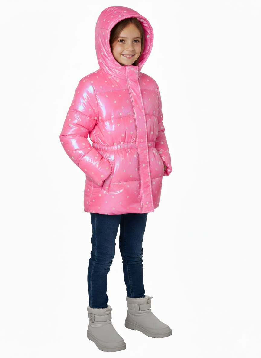 Pez Globo Corazón Iridiscente Rosa Fuerte