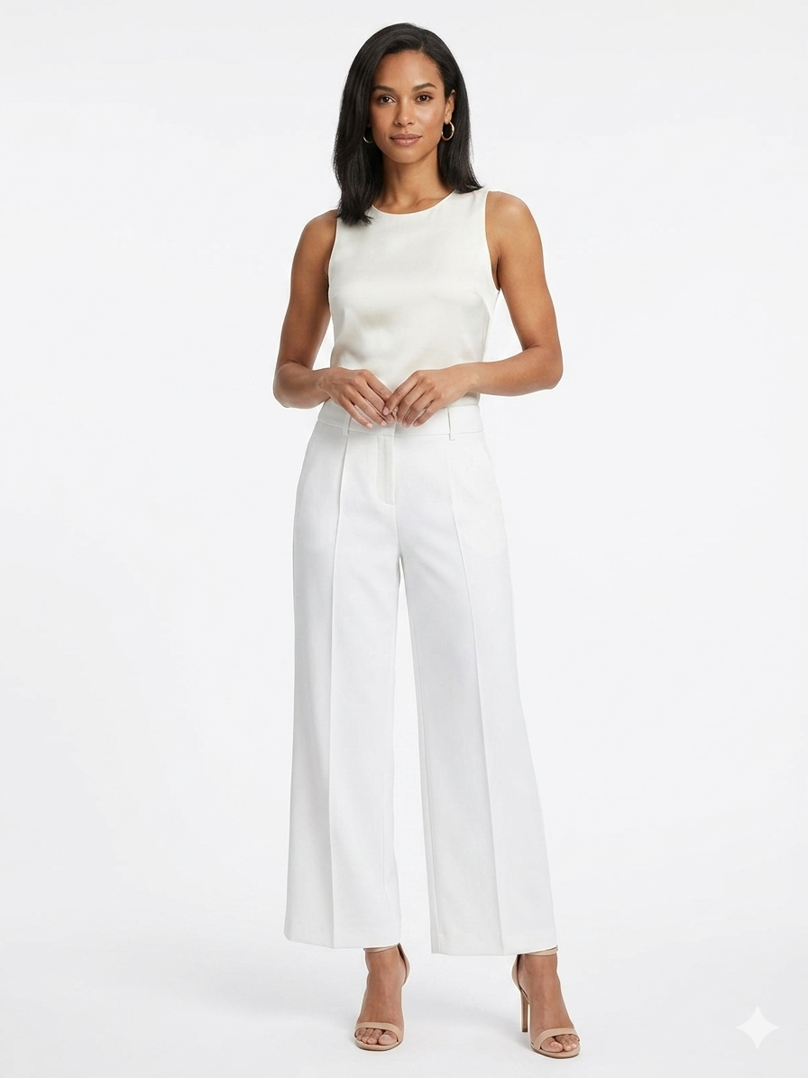 Pant Bright White  - Zac & Rachel